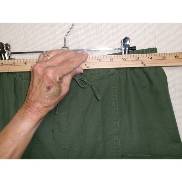 Allison Daley Cargo Capri Military Green Size 12 Casual Beach Errands Travel - Picture 6 of 12